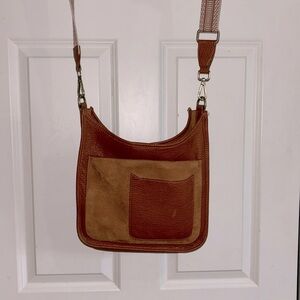 Shirleah ARDEN GUITAR STRAP CROSS-BODY,TAN